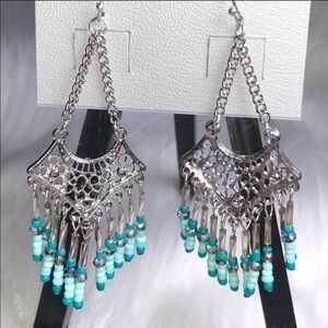 Earrings boho style chandelier